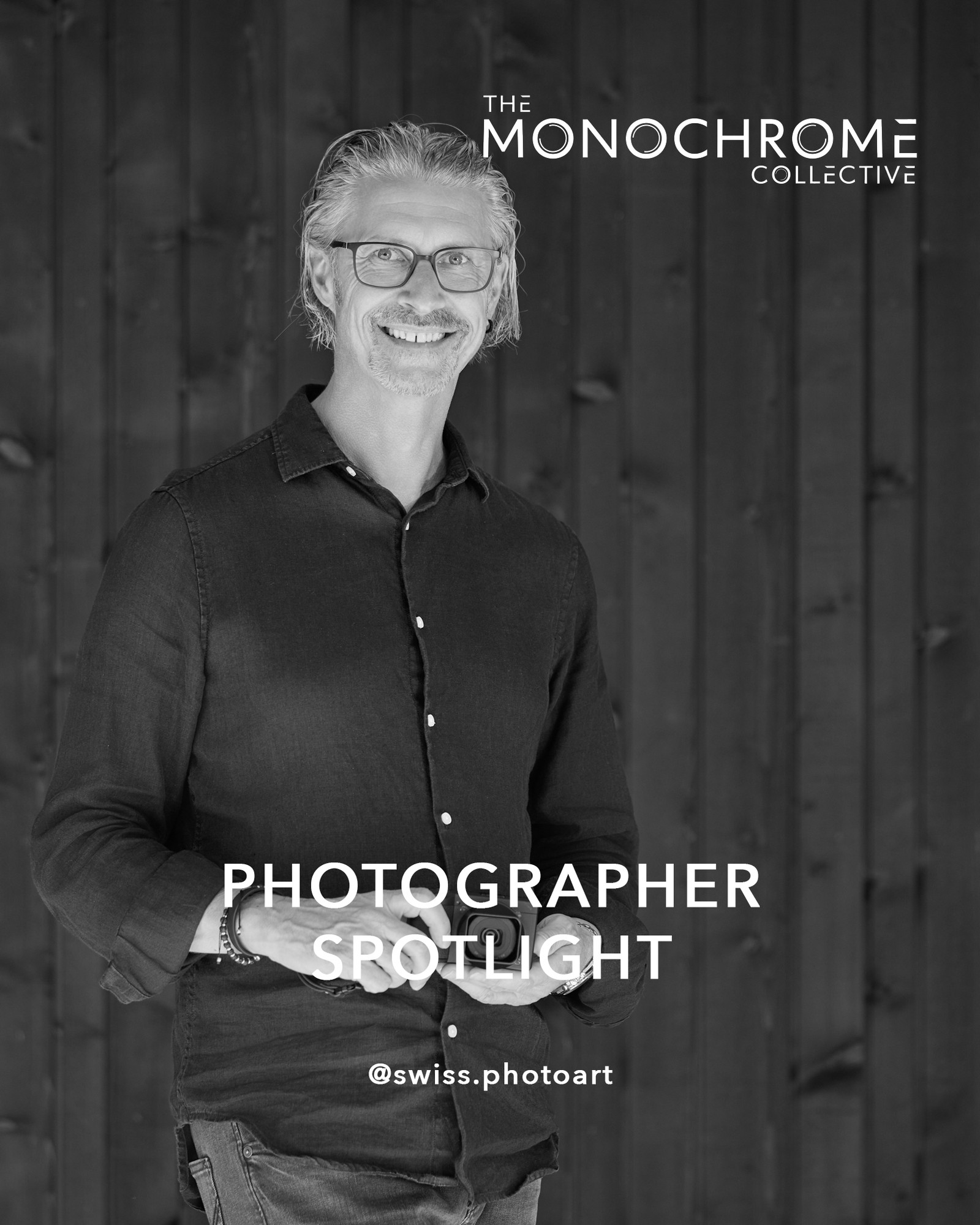 Photographer Spotlight card showing Dani Rüede with his handle swiss.photoart