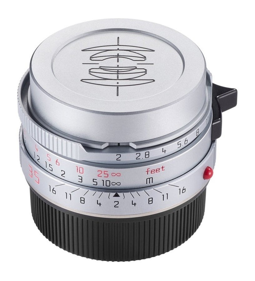 The silver brass version of the Mandler 50mm f/1.4 lens